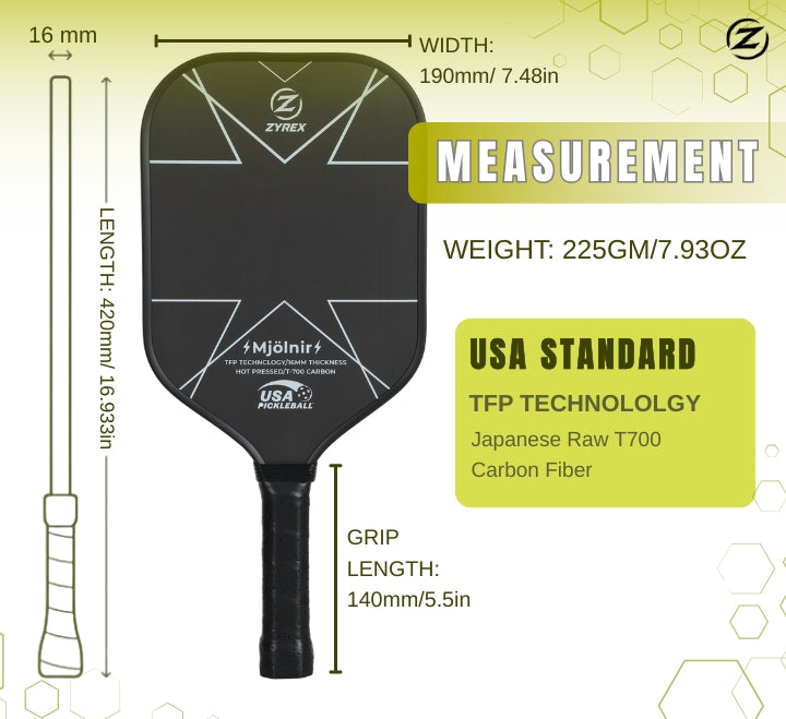 Zyrex Mjölnir Pickleball Paddle