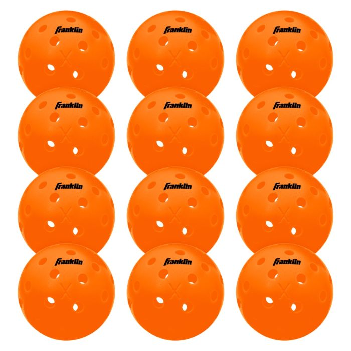 Franklin X-40 Outdoor Pickleballs (12-Pack Bulk)