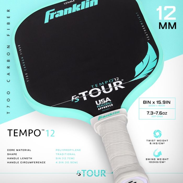 Franklin FS Tour Tempo 12 Featherweight Paddle (12mm)
