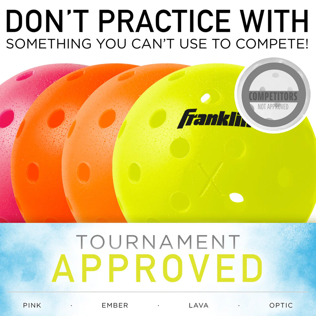 Franklin X-40 Outdoor Pickleballs (12-Pack Bulk)