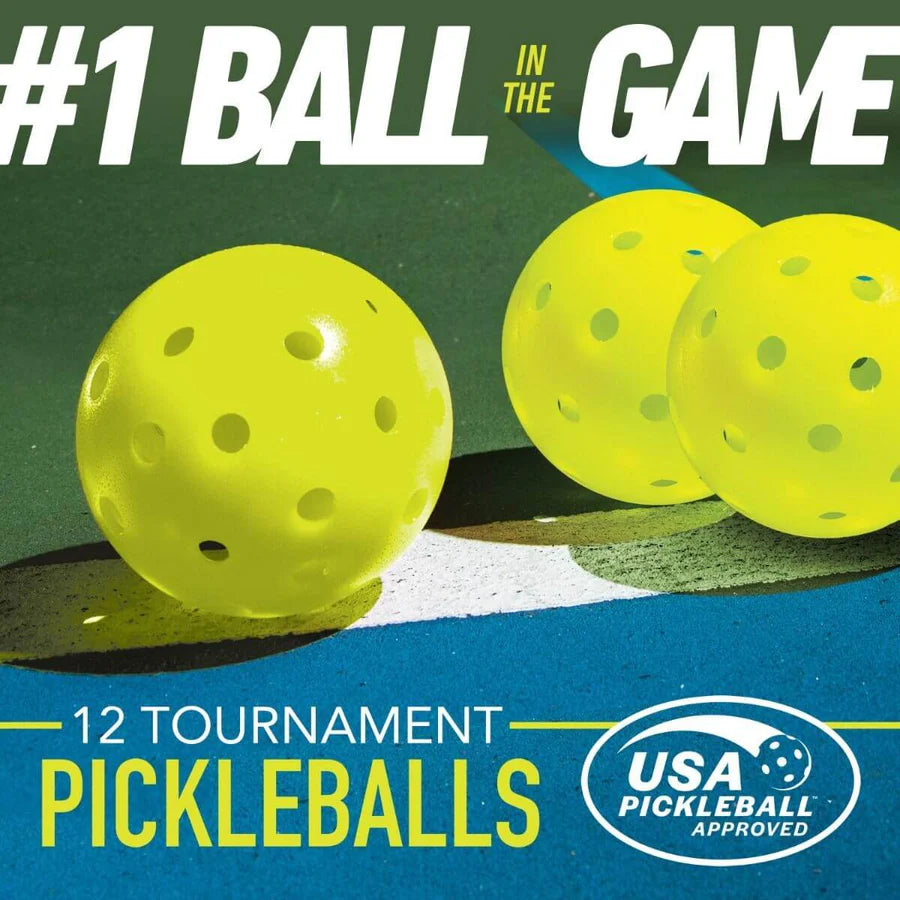 Franklin X-40 Outdoor Pickleballs (12-Pack Mesh Bag)