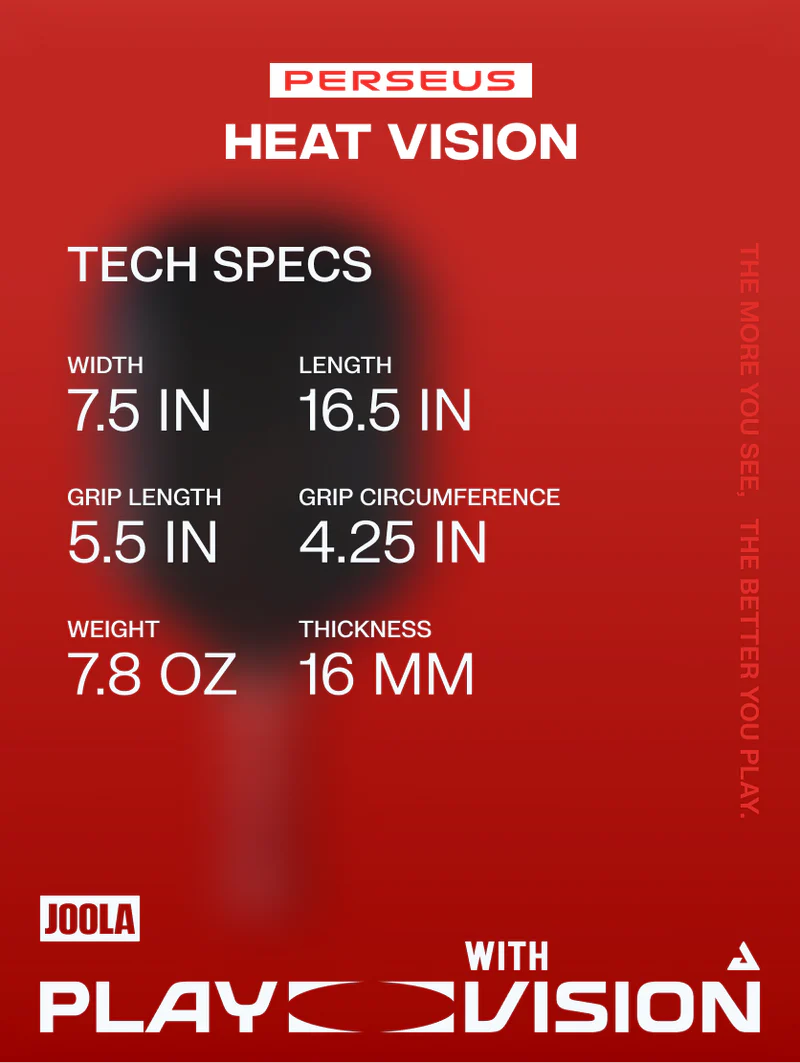 JOOLA Perseus Heat Vision Pickleball Paddle